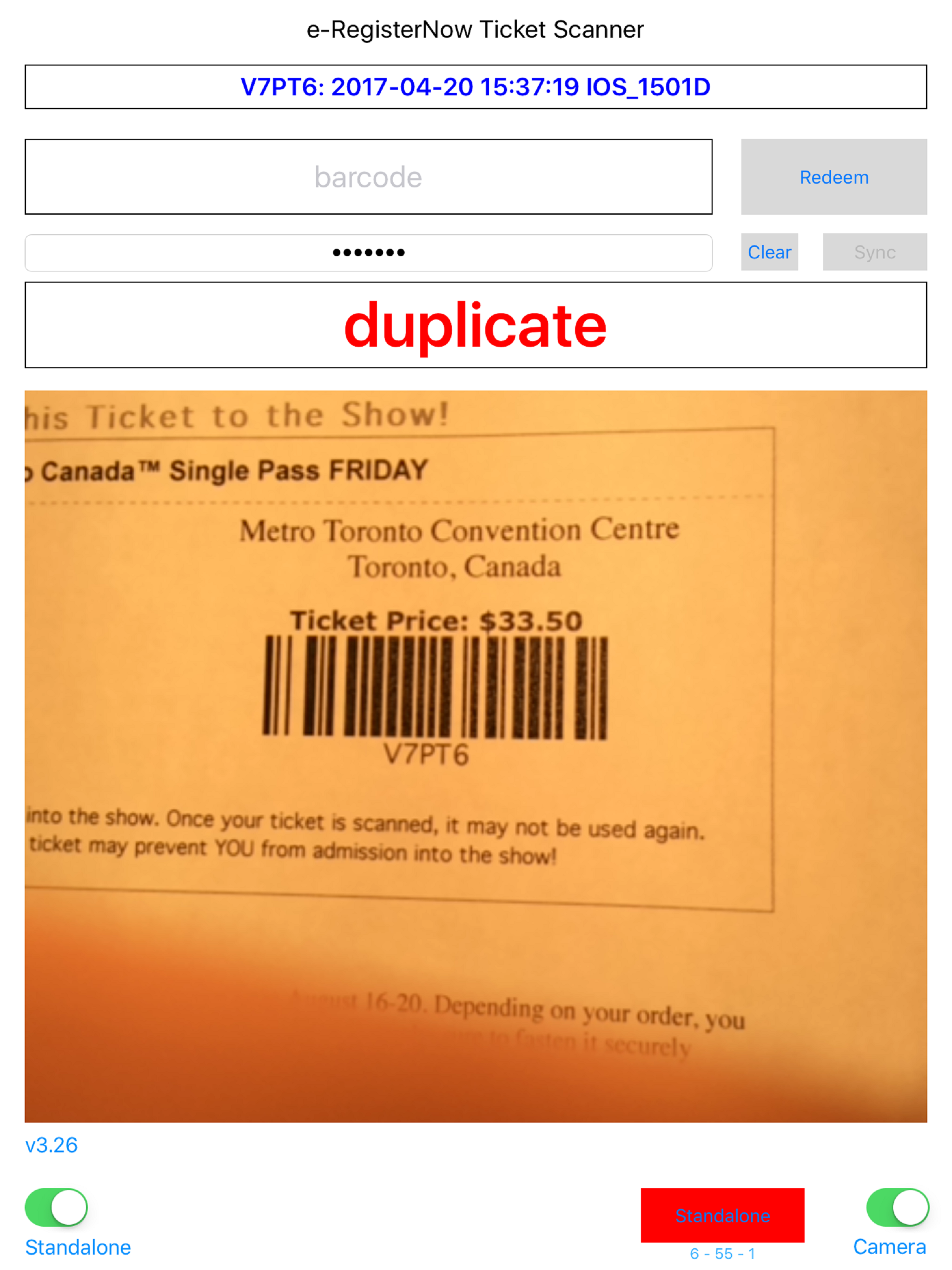 ETS - Duplicate Ticket